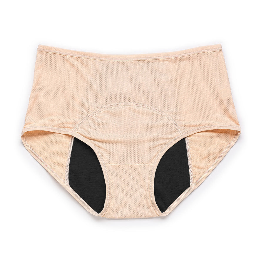 Comfy & Discreet Leakproof Underwear (Heavy Absorbency Beige 1-Pack)